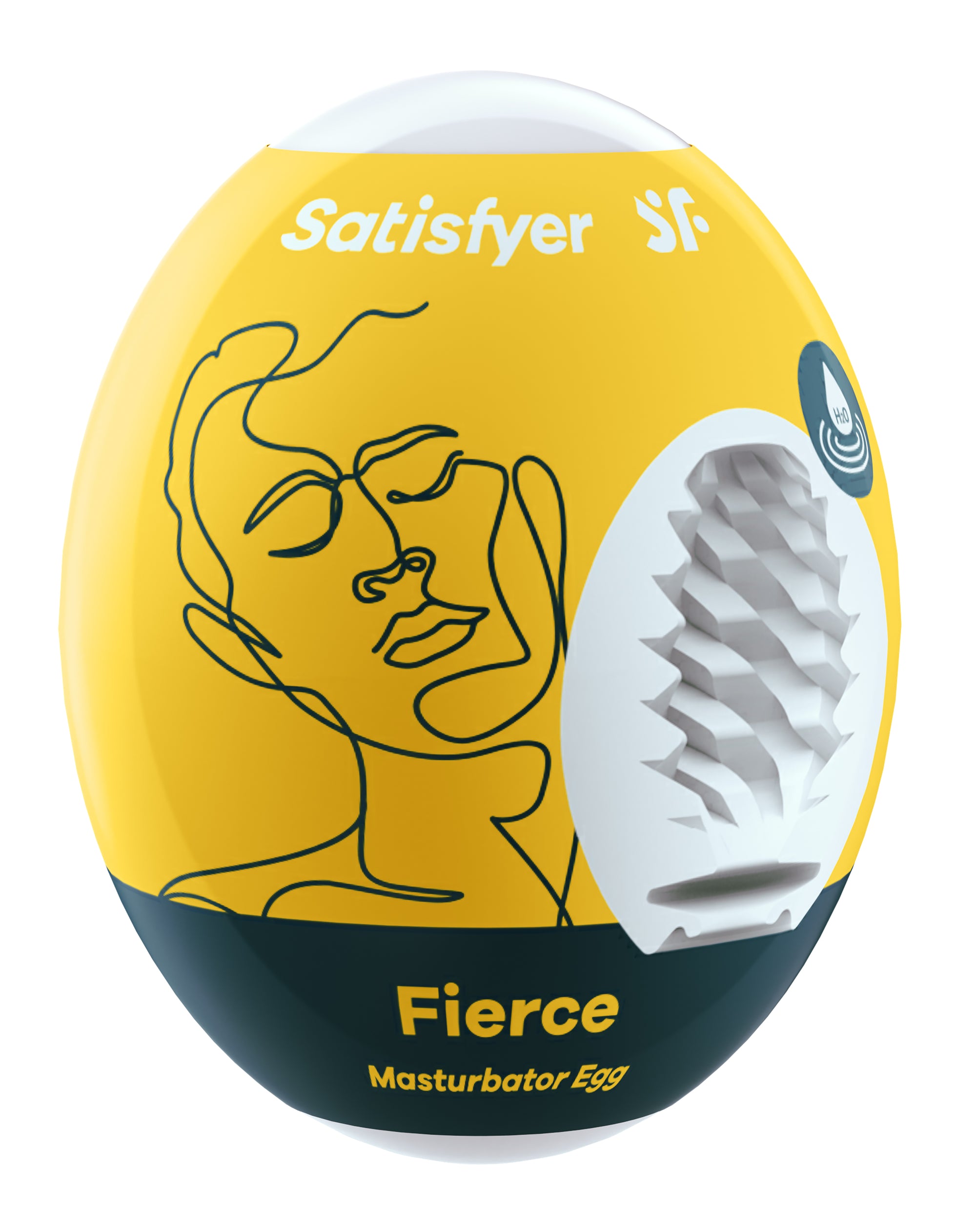 Satisfyer Masturbator Egg - Fierce -  Yellow SAT-9043422