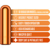 ✨ KOOL VIBES - RECHARGEABLE MINI BULLET - TANGERINE  – Designed for ultimate pleasure with premium quality and irresistible sensations. Elevate your intimate moments! 💖