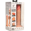 Jock Real Skin 8 Vibrating Silicone Dildo Light "