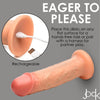 Jock Real Skin 8 Vibrating Silicone Dildo Light "