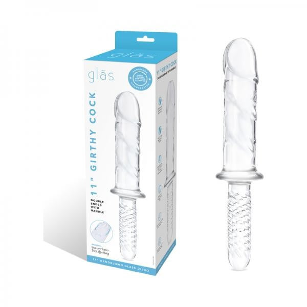 ✨ GLAS 11IN GIRTHY COCK DOUBLE ENDED W/ HANDLE – Designed for ultimate pleasure with premium quality and irresistible sensations. Elevate your intimate moments! 💖