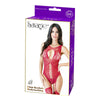 Glam Keyhole Bodystocking Red