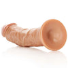 Realrock 7in Realistic Dildo Curved Tan
