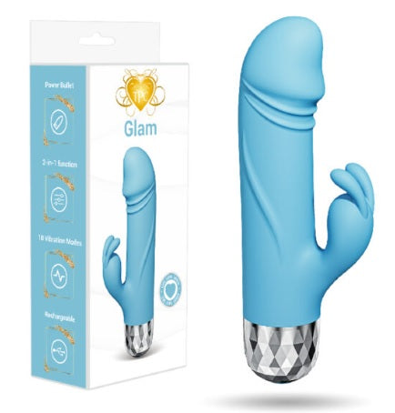 ✨ GLAM DELUXE MINI RABBIT BLUE  – Designed for ultimate pleasure with premium quality and irresistible sensations. Elevate your intimate moments! 💖