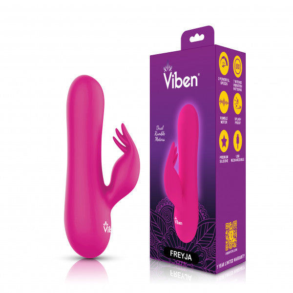 Freyja Hot Pink Intense Mini Rabbit Vibe