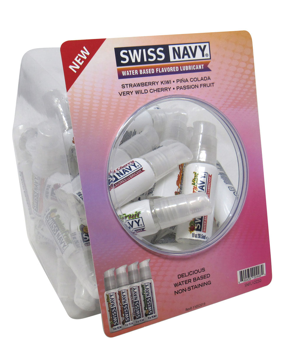 Swiss Navy 4 Flavored 1oz 50ct Fishbowl MD-SNFL1OZ50