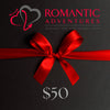 Romantic Adventures Gift Cards: Give the Gift of Pleasure & Possibility