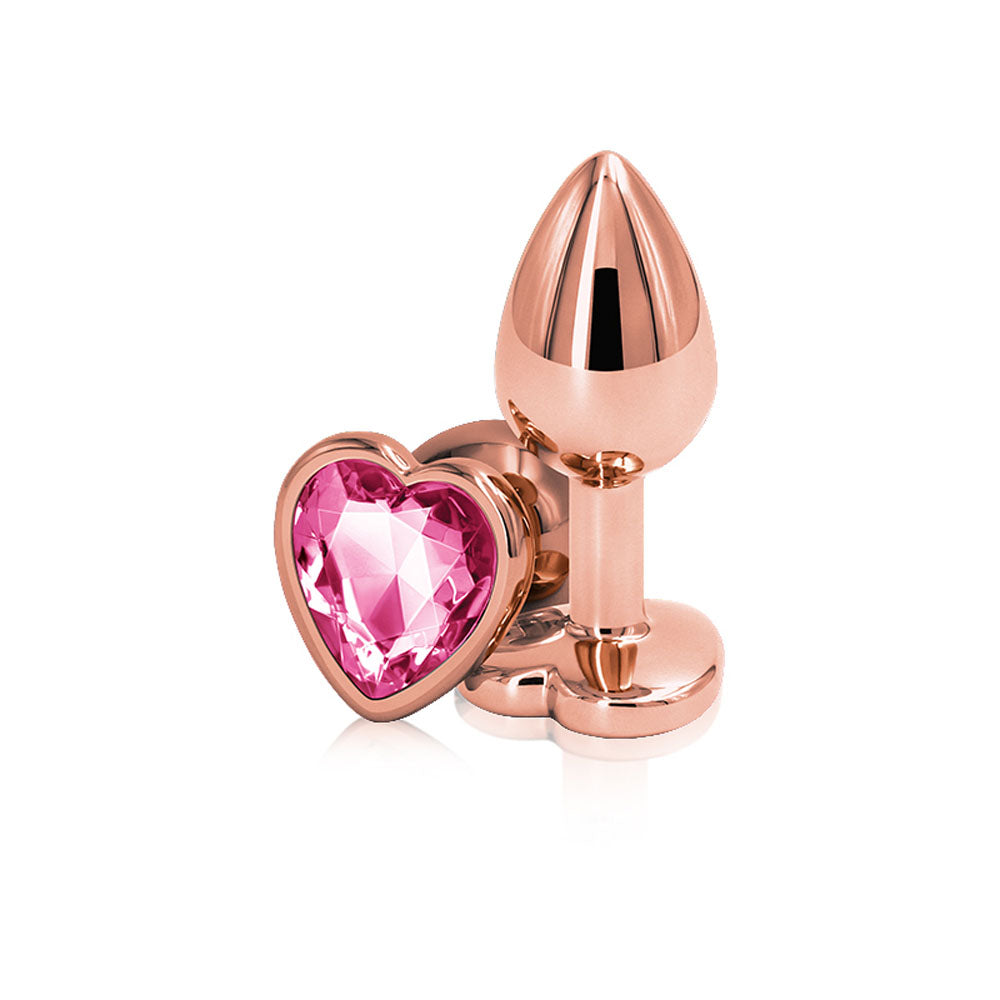 Rear Assets - Rose Gold Heart - Small - Pink NSN0963-14