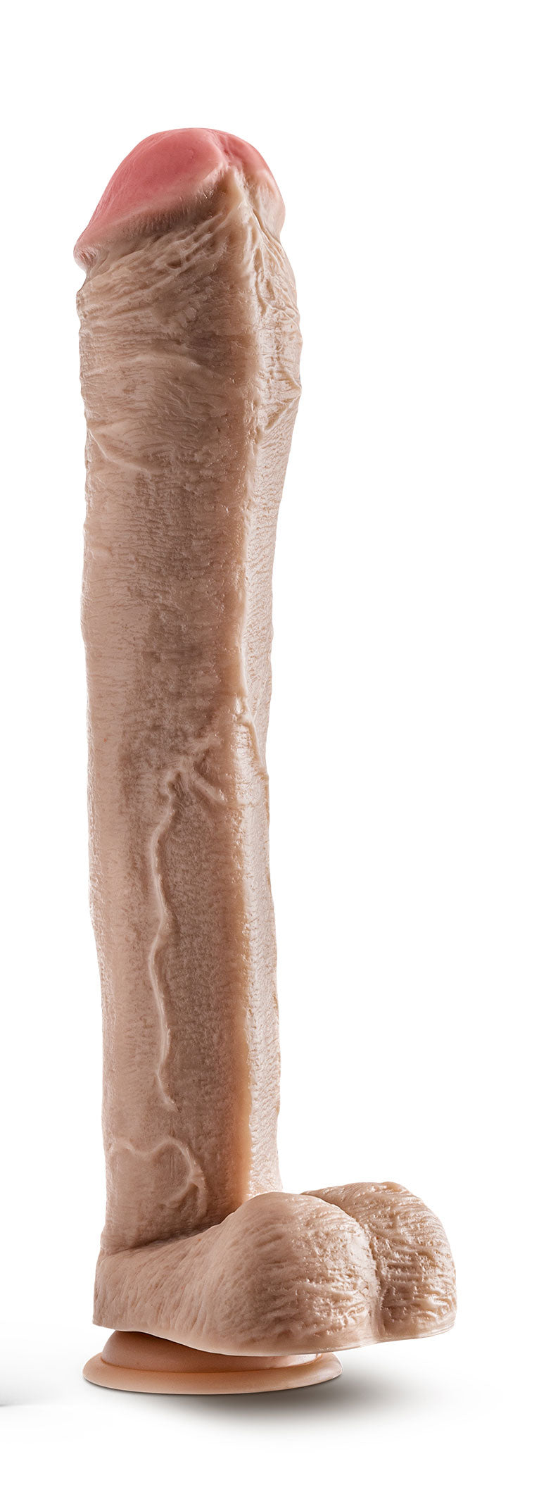 Dr. Skin - Mr. Ed - 13 Inch Dildo With Balls -  Beige BL-15433